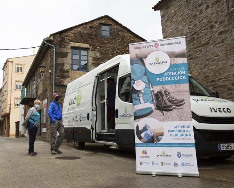 Unidad Móvil Podoactiva en el Camino de Santiago