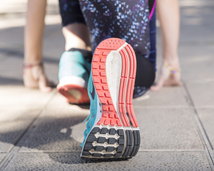 Suela de zapatilla de correr de mujer